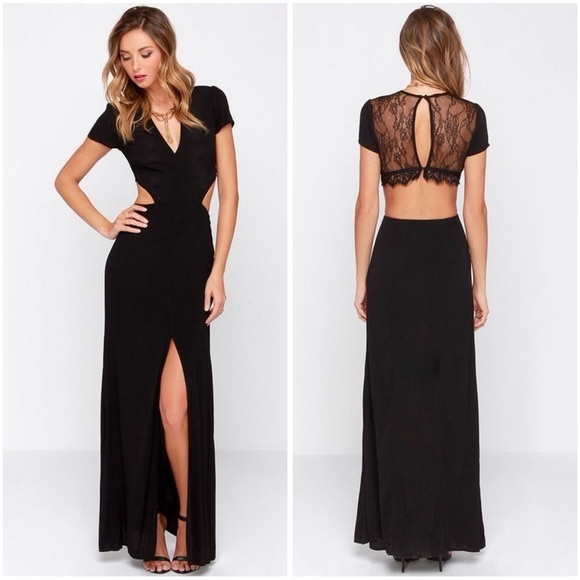 Lovers + Friends Black Maxi Dress